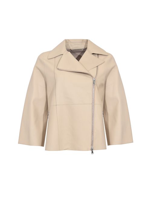 Giubbino Gaia in pelle Crema LEATHER AUTHORITY | GAIA016